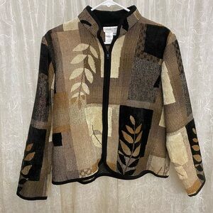 Coldwater Creek Abstract Jacket in Earthtones